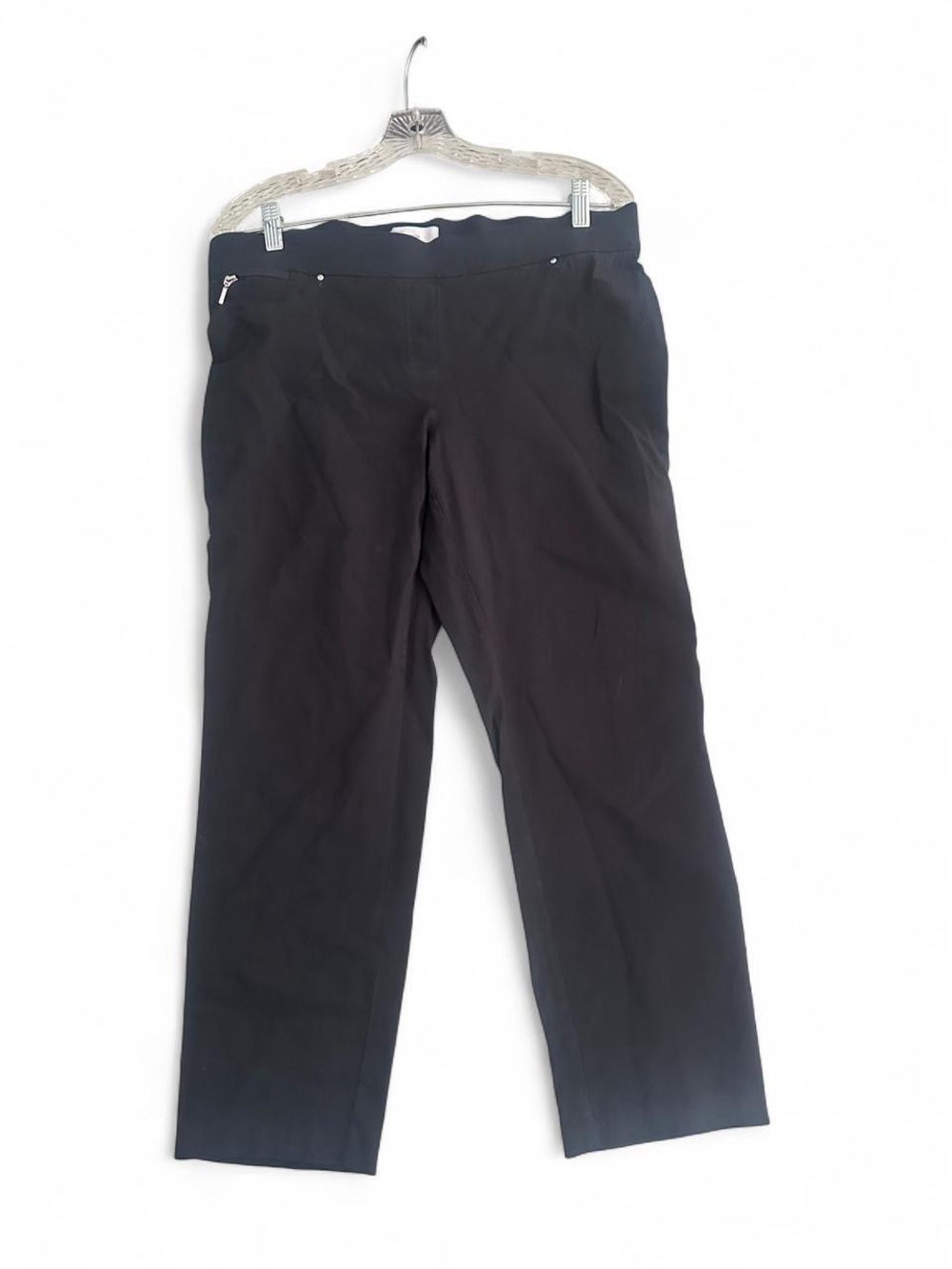 89th & Madison Black Women's Straight-Leg Trousers